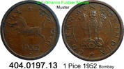 Indien 1 Pice *79 KM1.4 Pferd . 404.0197.13 -