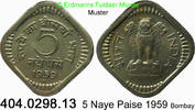 Indien 5 Naye Piase 5 Piase *88 KM16 . 404.0298.13 -