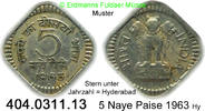 Indien 5 Naye Paise 5 Paise *88 KM16 . 404.0311.13 -