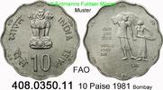 Indien 10 Paise 408.0350.11 FAO WFD . 408.0350.11 -
