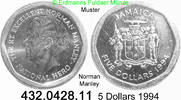 Jamaica Jamaika 5 Dollars *129 KM163 Norman Manley . 432.0428.11 -