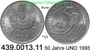 Kasachstan 20 Tenge *11 KM12 UNO 50 Jahre . 439.0013.11 -