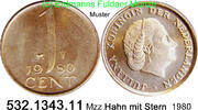 Niederlande 1 Cent *64 KM180 Mzz Hahn mit Stern . 532.1343.11 -