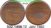 Niederlande 5 Cents *82 KM202 . 532.1498.12 -