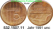 Niederlande 5 Cents *82 KM202 . 532.1507.11 -