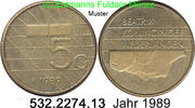 Niederlande 5 Gulden *87 KM210 . 532.2274.13 -