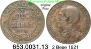 2 Bese 1921 Somalia Italienisch Somaliland *2 KM2 Italienisch Somaliland . 653.0031.13 -ss