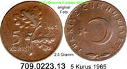 Türkei 5 Kurus *405 KM890.1 -- 2,5 Gramm . 709.0223.13 -