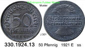 Deutschland Weimarer Republik 50 Pfennig . . J.301 . . 330.1924.13 -