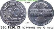 Deutschland Weimarer Republik 50 Pfennig . . J.301 . . 330.1926.13 -