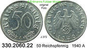 Deutschland Drittes Reich 50 Reichspfennig . . J.372 . . 330.2060.22 -