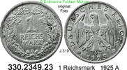 Deutschland Weimarer Republik 1 Reichsmark . . J.319 . . 330.2349.23 -
