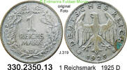 Deutschland Weimarer Republik 1 Reichsmark . . J.319 . . 330.2350.13 -