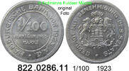 1/100 Verrechnungsmarke Hamburgische Bank von 1923 A. G. 344.0286.11 unc bankfrisch