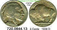 USA 5 Cents *132 KM134 Buffalo Nickel . 720.0844.13 -