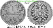 Deutschland Kaiserreich 1 Mark . J.9 kleiner Adler . 330.2121.14 -