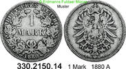 Deutschland Kaiserreich 1 Mark . J.9 kleiner Adler . 330.2150.14 -