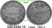 Deutschland Kaiserreich 1 Mark großer Adler J.17 . 330.2254.13 -