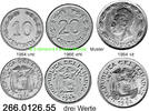 Ecuador 10 Centavos 20 Centavos 1 Sucfre Drei Werte Schiff im Wappen . 266.0126.55 -