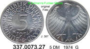 Germany BRD 5 DM Kursmünze Silber J.387 . 337.0073.27 -