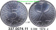 Germany BRD? 5 DM Kursmünze Silber J.387 . 337.0074.11 -