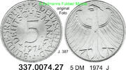 Germany BRD 5 DM Kursmünze Silber J.387 . 337.0074.27 -