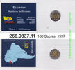 Ecuador 100 Sucres Blister . 266.0337.11 -
