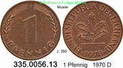 Deutschland BRD 1 Pfennig . . J.380 . 335.0056.13 -