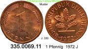Deutschland BRD 1 Pfennig . . J.380 . 335.0069.11 -
