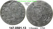 Belgien Bistum Lüttich Liege Escalin Johann Theodor von Bayern 1744 - 1763 . 147.0501.13 -