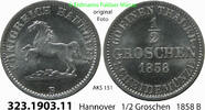 Altdeutschland Hannover 1/2 Groschen AKS 151 . 323.1903.11 -