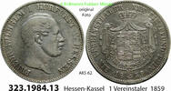 Hessen-Kassel AKS 62 . 323.1984.13 1 Vereinstaler 1859 ss
