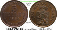 Hessen-Kassel 3 Heller AKS 67 . 323.1992.13 -