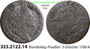 Brandenburg-Preußen 3 Gröscher Schön 54 . 323.2122.14 . Brandenburg-Preußen Friedrich II. 1740-1786 -