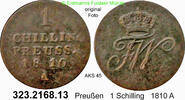 Brandenburg-Preußen 1 Schilling AKS 45 . 323.2168.13 -