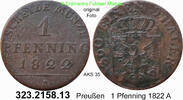Brandenburg-Preußen 1 Pfennig AKS 35 . 323.2158.13 -
