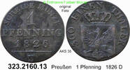 Brandenburg-Preußen 1 Pfennig AKS 35 . 323.2160.13 -