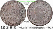 Brandenburg-Preußen 1 Silbergroschen AKS 85 . 323.2188.13 -