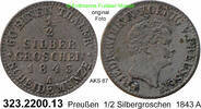 Brandenburg-Preußen 1 Silbergroschen AKS 87 . 323.2200.13 -