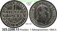 Brandenburg-Preußen 1 Silbergroschen AKS 103 . 323.2268.13 . -
