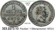 Brandenburg-Preußen 1 Silbergroschen AKS 103 . 323.2273.13 -
