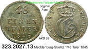 Mecklenburg-Strelitz 1/48 Taler AKS65 . 323.2027.13 -
