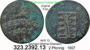Sachsen-Weimar-Eisenach 2 Pfennige AKS 13 . . 323.2392.13 -