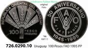 Uruguay 100 Pesos *96 KM111 FAO 50 Jahre . 726.0290.10 -