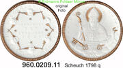 Fulda Meißen Sachsen Medaille Scheuch 798 . Wiedererrichtung des Bistums Meißen . 960.0209.11 -