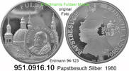 Fulda Hessen Papstbesuch Medaille Erdmann 94-123 . Papstbesuch in Fulda . 951.0916.10 -
