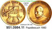 Fulda Hessen Medaille Erdmann 94-184 . Papstbesuch in Fulda . 951.0984.11 -