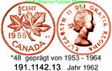 Canada Kanada 1 Cent *48 KM49 Ahornblatt . 191.1142.13 -