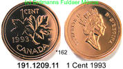 Canada Kanada 1 Cent *162 KM181 Ahornblatt . 191.1209.11 -