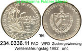 Cuba Kuba 5 Pesos *66 KM78 FAO WFD Zucker 234.0336.11 -
